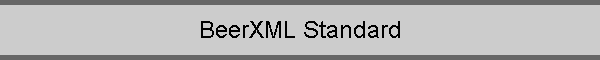 BeerXML Standard